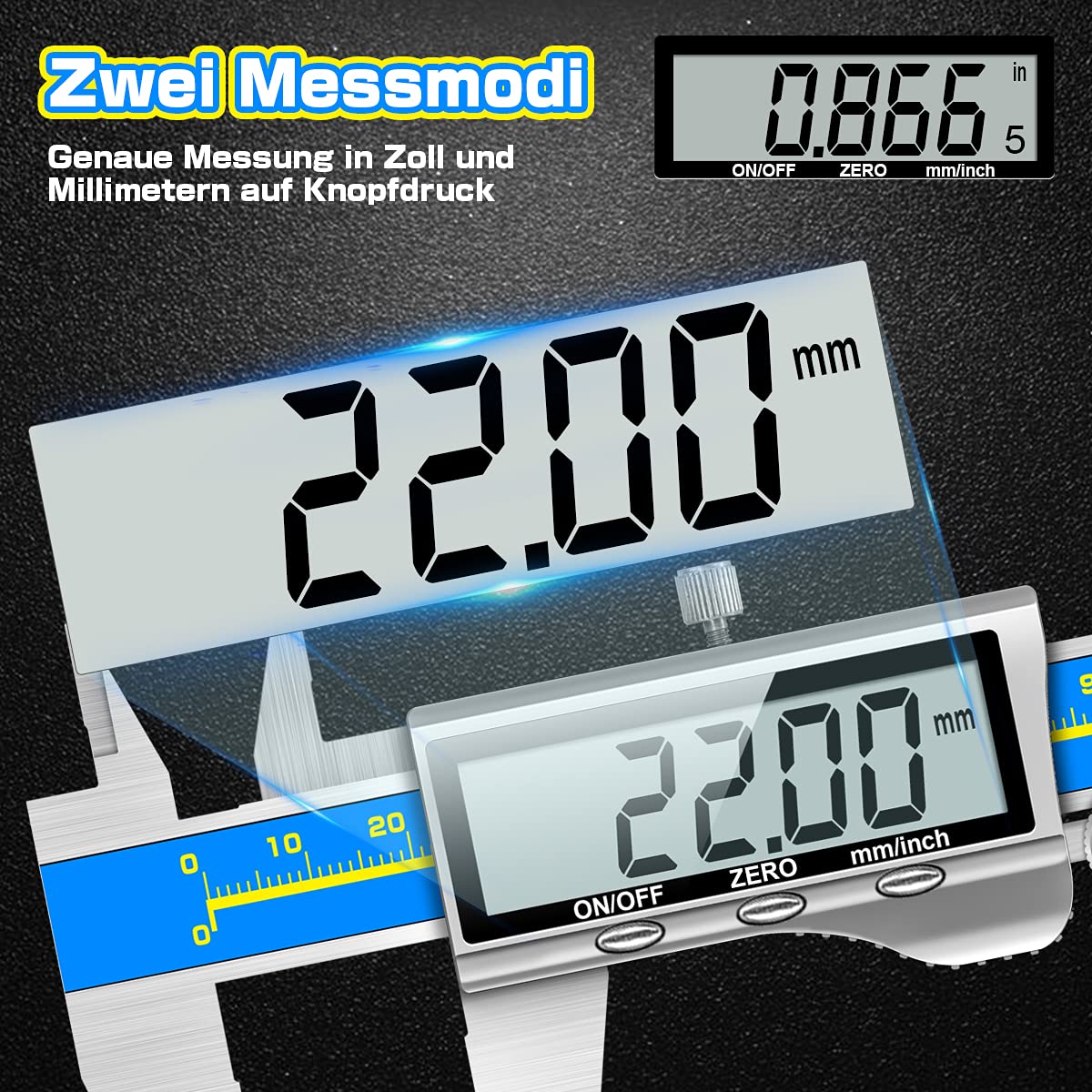 Thumbnail 3 de Digitale Schieblehre Industriequalität 150 mm Orthland