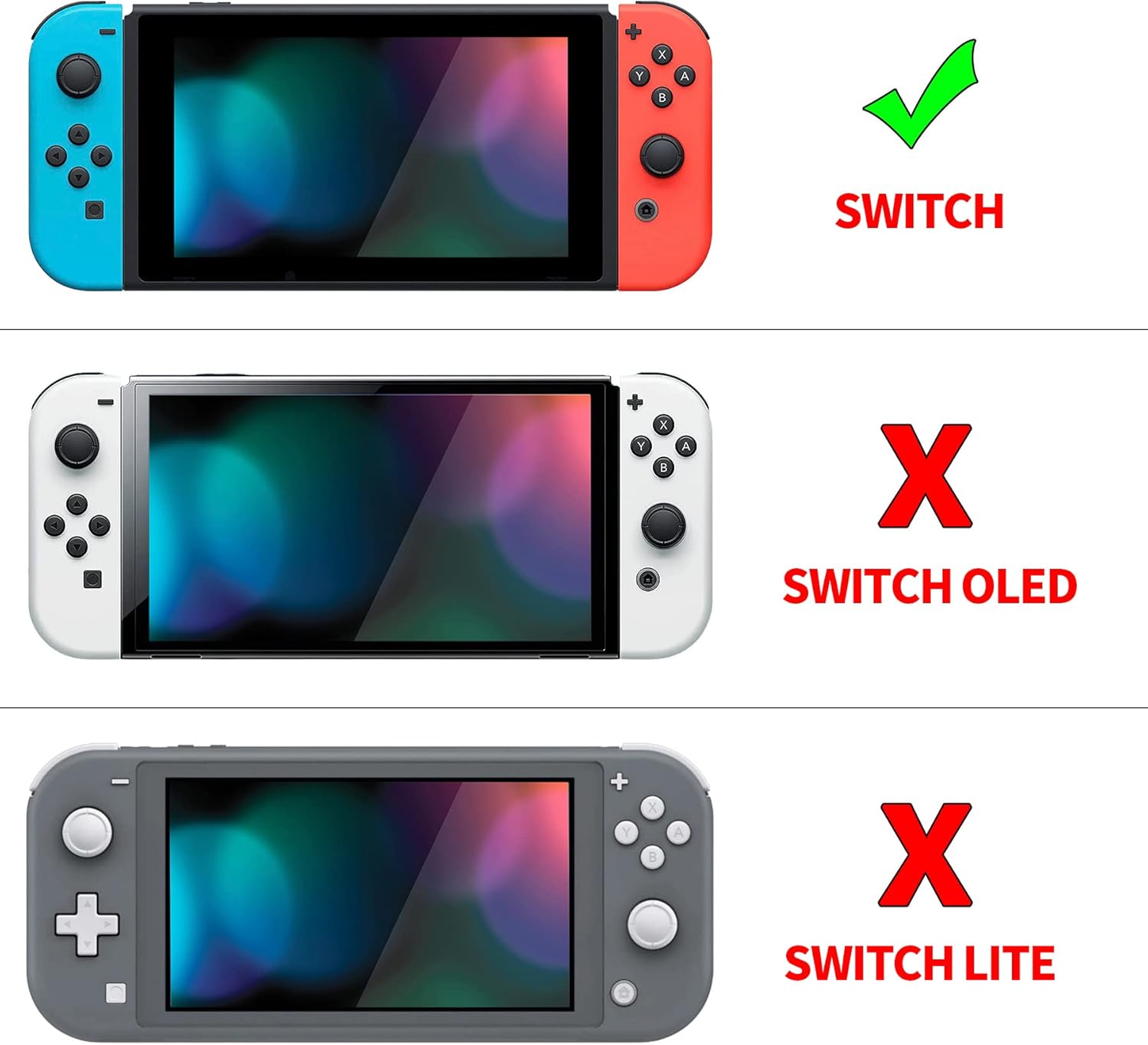 Thumbnail 1 de PlayVital AlterGrips Dockable Protective Case for Nintendo Switch – Ergonomic, Full Protection with Screen Protector & Accessories