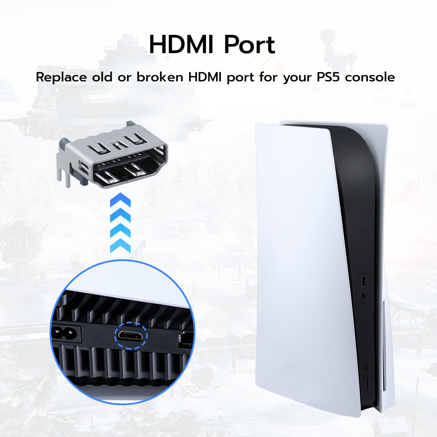 Thumbnail 2 de Tolesum 4 pièces port HDMI PS5