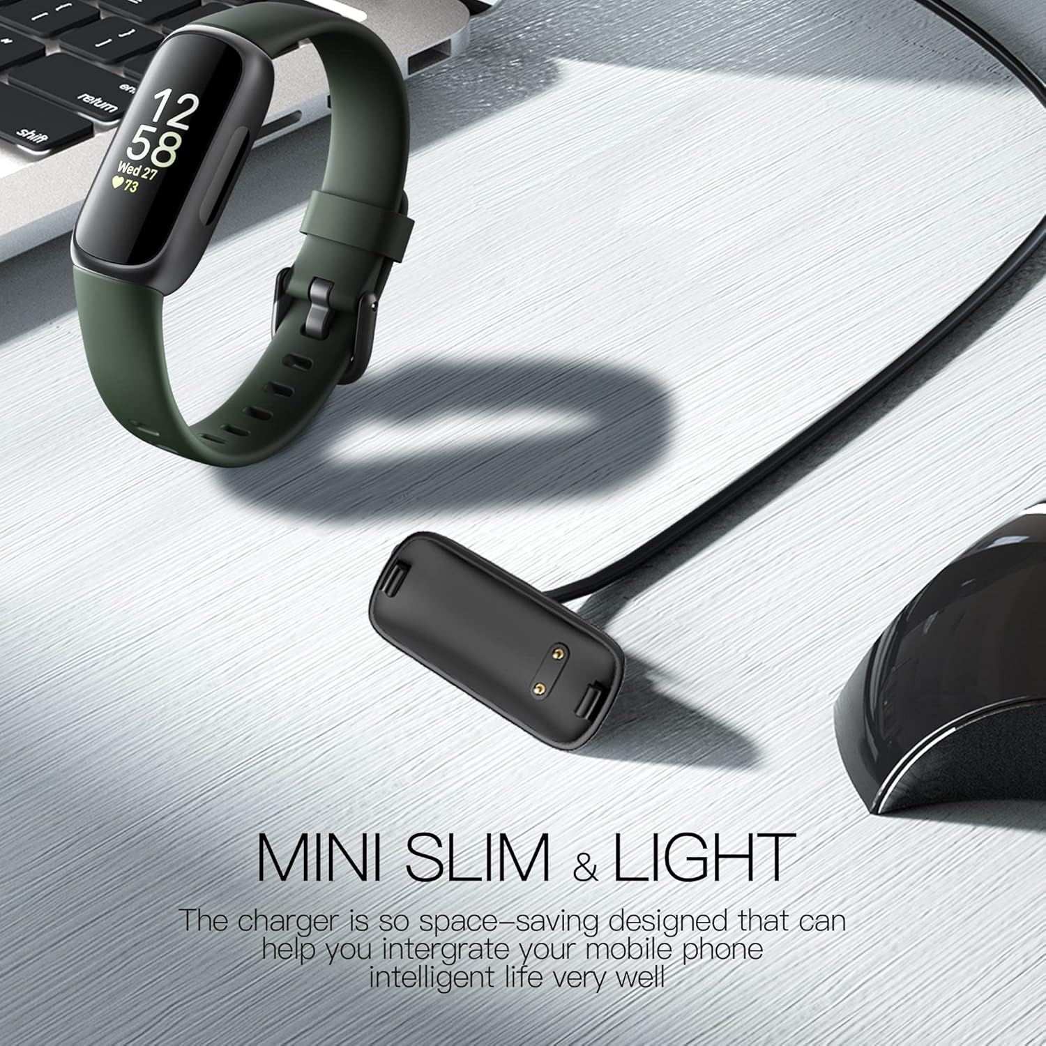 Thumbnail 6 de TUCANA USB Charger Cable for Fitbit Inspire 3 — Compact, Safe and Reliable Charging