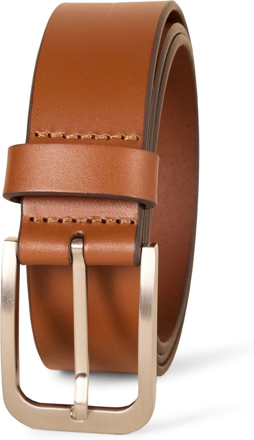 Thumbnail 5 de Amazon Essentials Herren klassischer Jeans-Ledergürtel mit Echtlederband und Metallschnalle