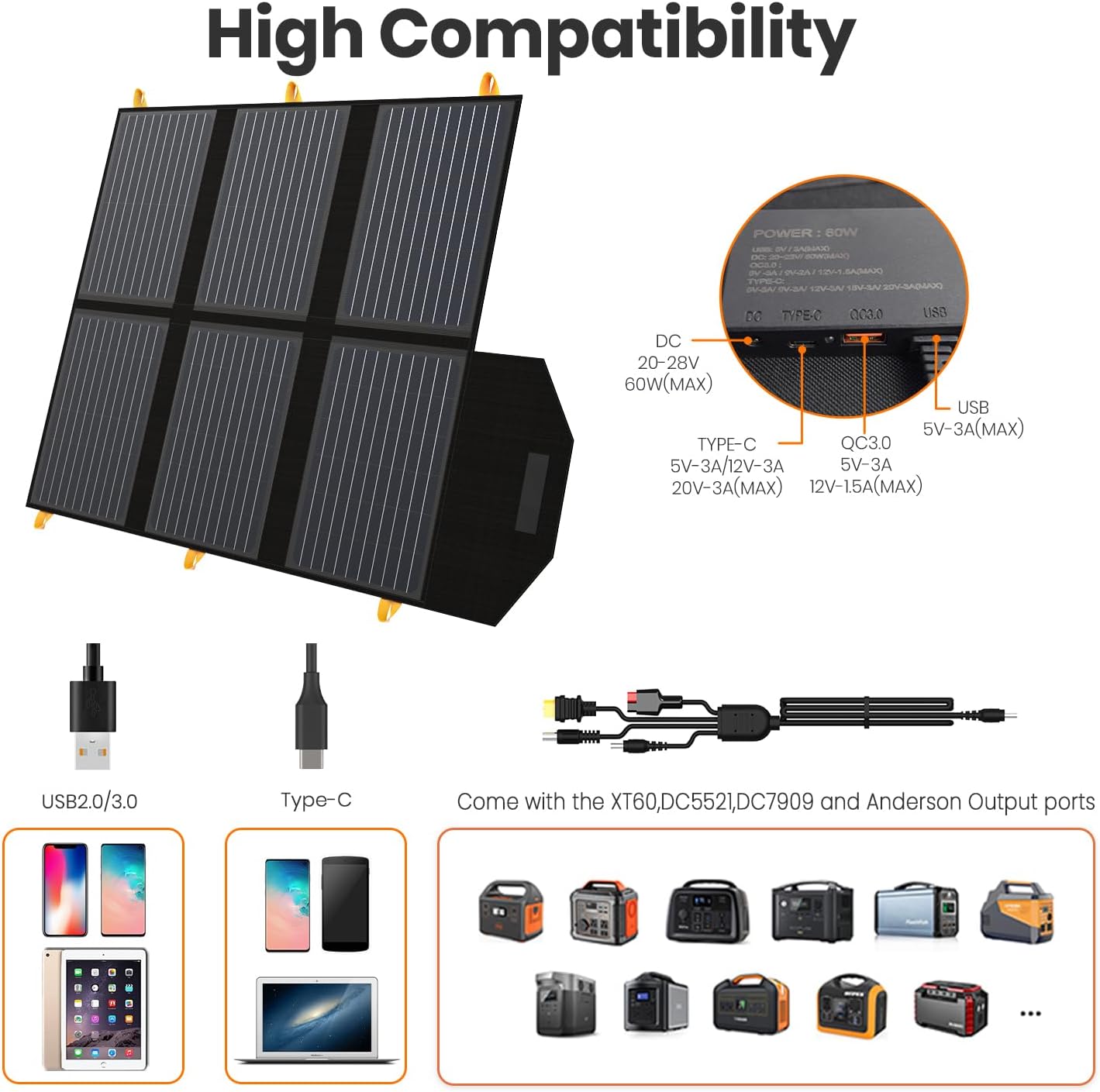 Thumbnail 3 de FlexSolar 60W Portable Solar Panels