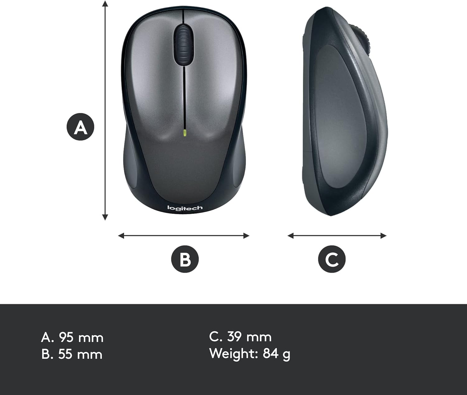 Thumbnail 6 de Logitech M235 Ratón inalámbrico 💻 1000 DPI, 12 meses autonomía