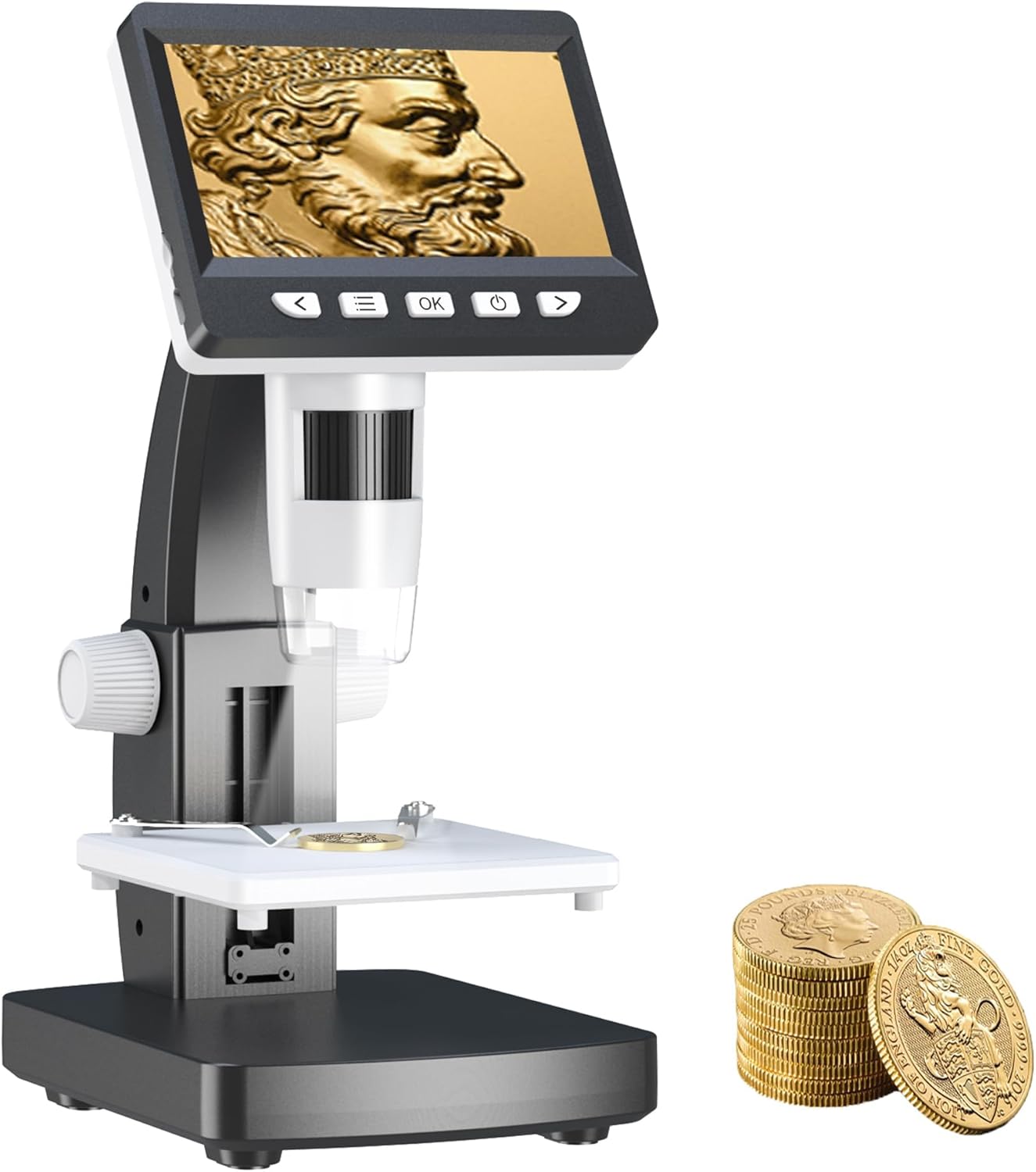 Imagen de APOICK Microscopio digitale 4,3 display 8 luci en OfertitasTOP