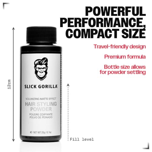 Detalle de Slick Gorilla Hair Styling Powder for Men – Texture Powder 20g