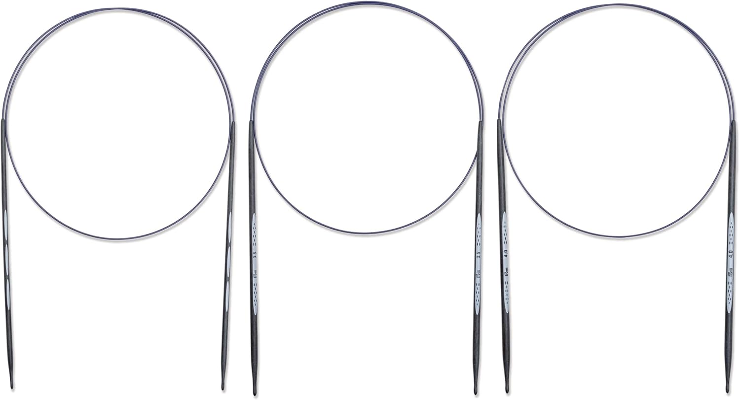 Detalle 2 de Prym エルゴノミクス カーボン輪針 3本セット 80cm 3.0・3.5・4.0mm