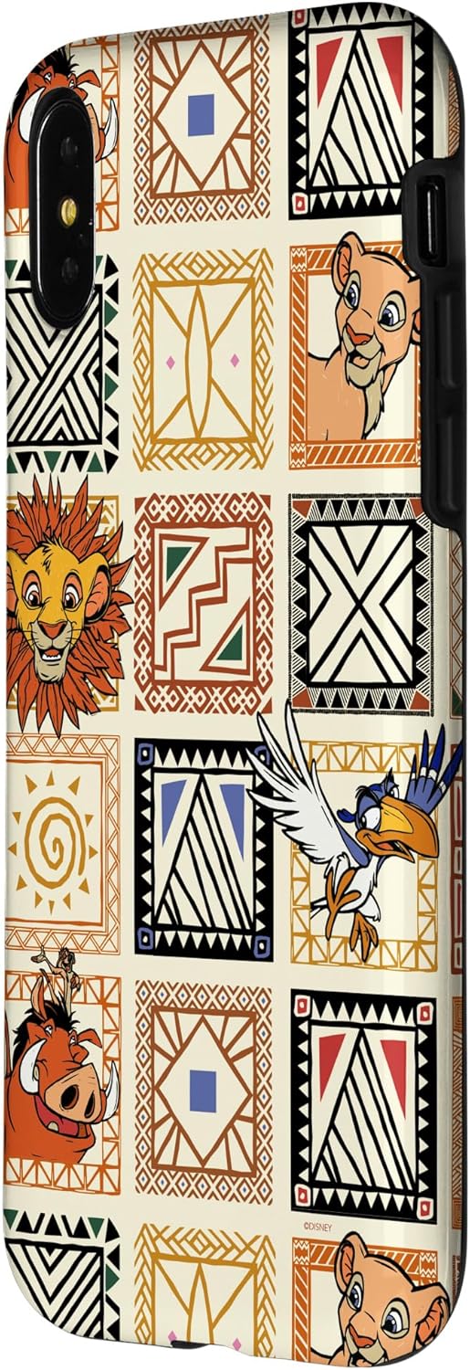 Thumbnail 1 de Coque iPhone X/XS Disney Le Roi Lion 30e anniversaire – Simba Friends, deux pièces