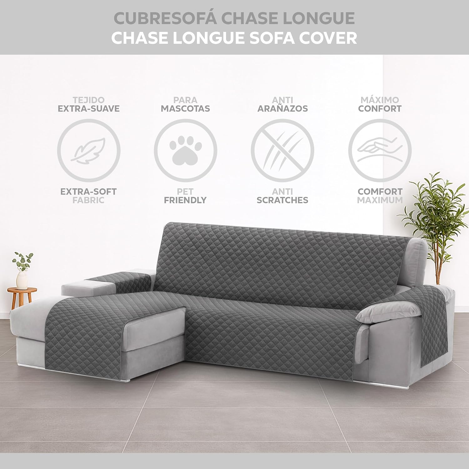 Detalle 2 de Textilhome Chaise Longue Malu Protector