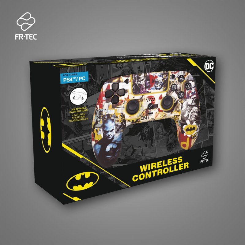 Thumbnail 2 de FR-TEC Batman Gamepad inalámbrico Bluetooth con luz LED RGB (compatible PC y PS4)