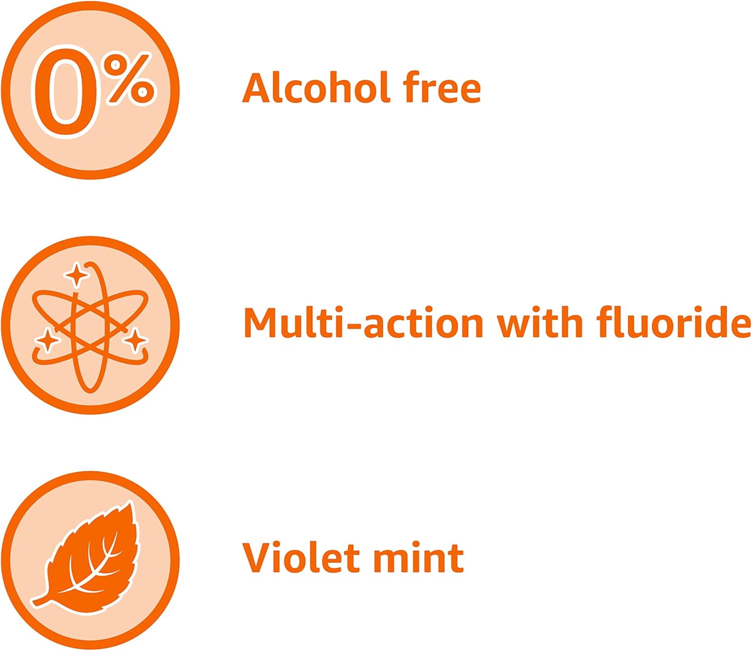 Thumbnail 4 de Amazon Basics Anticavity Fluoride Mouthwash (Alcohol-Free, Violet Mint), 1-Liter