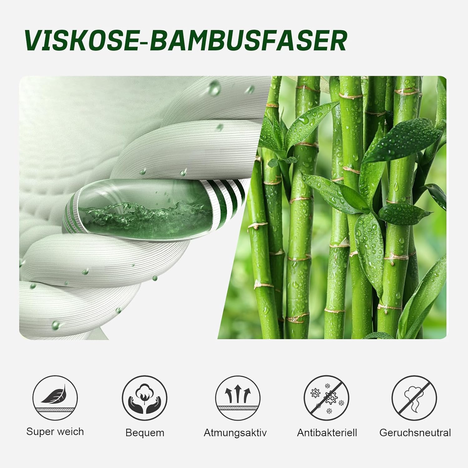 Detalle 2 de Niorasen Bambus Sneaker Socken 6 Paar 37-46
