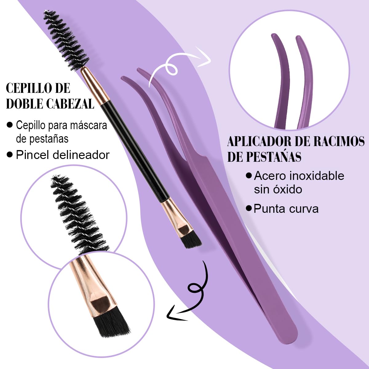 Thumbnail 5 de B&Q Lash Clusters Kit 280PCS Eyelash Clusters Kit, 30D-40D, DIY Home Extensions