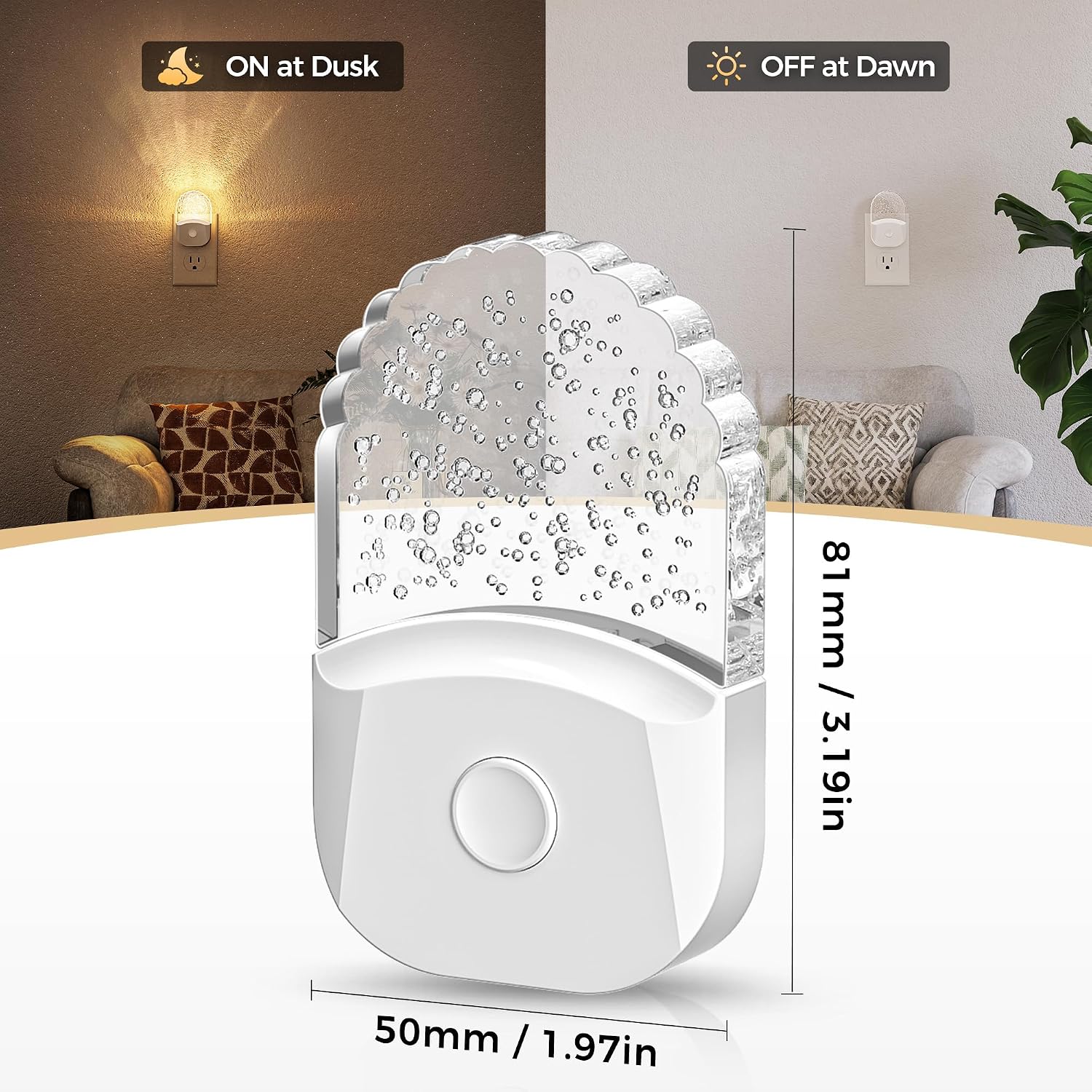 Detalle de DORESshop Plug-In Night Lights, 2-Pack