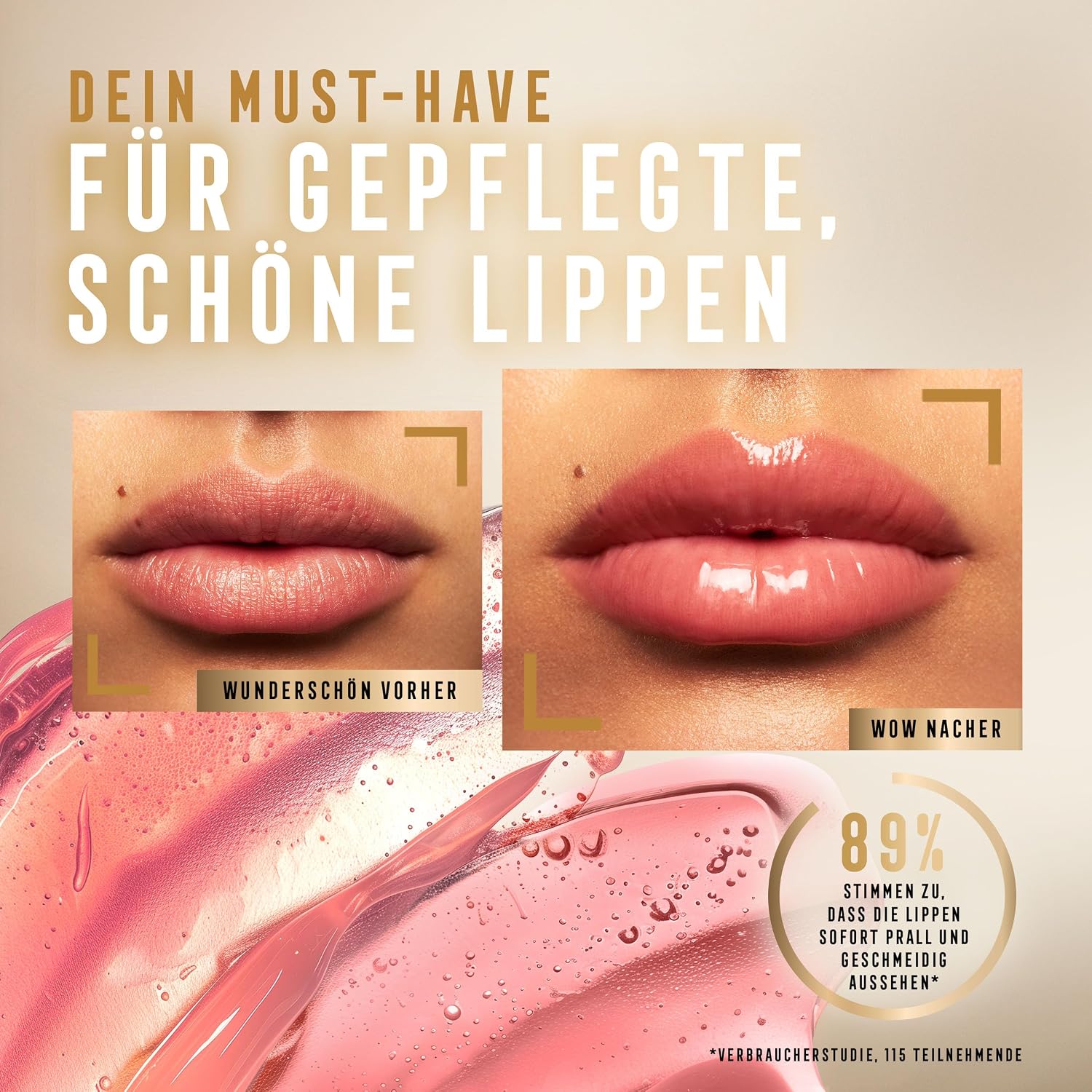 Detalle 2 de Max Factor Miracle Pure Lip Enhancer 010 Universal – feuchtigkeitsspendender Lipgloss mit Jojobaöl & Tripeptiden