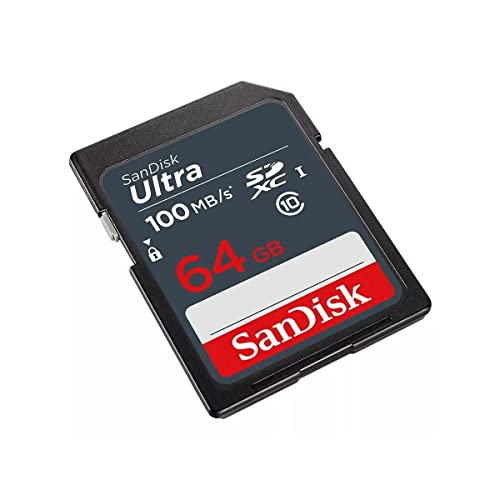 Detalle 2 de SanDisk 64GB Ultra SDXC UHS-I Memory Card (100MB/s, C10, U1) — Full HD Ready