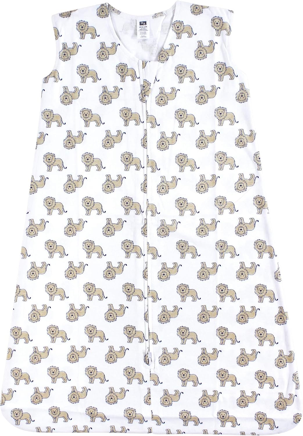 Detalle de Hudson Baby Cotton Sleeveless Wearable Sleeping Bag, Lions, 6-12 Months
