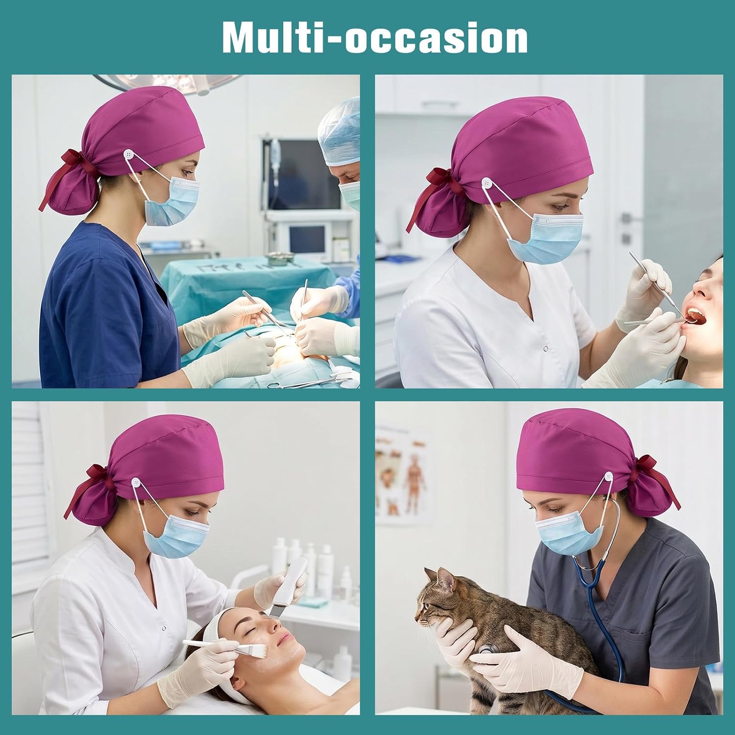 Detalle 2 de Hautton Cotton Scrub Cap