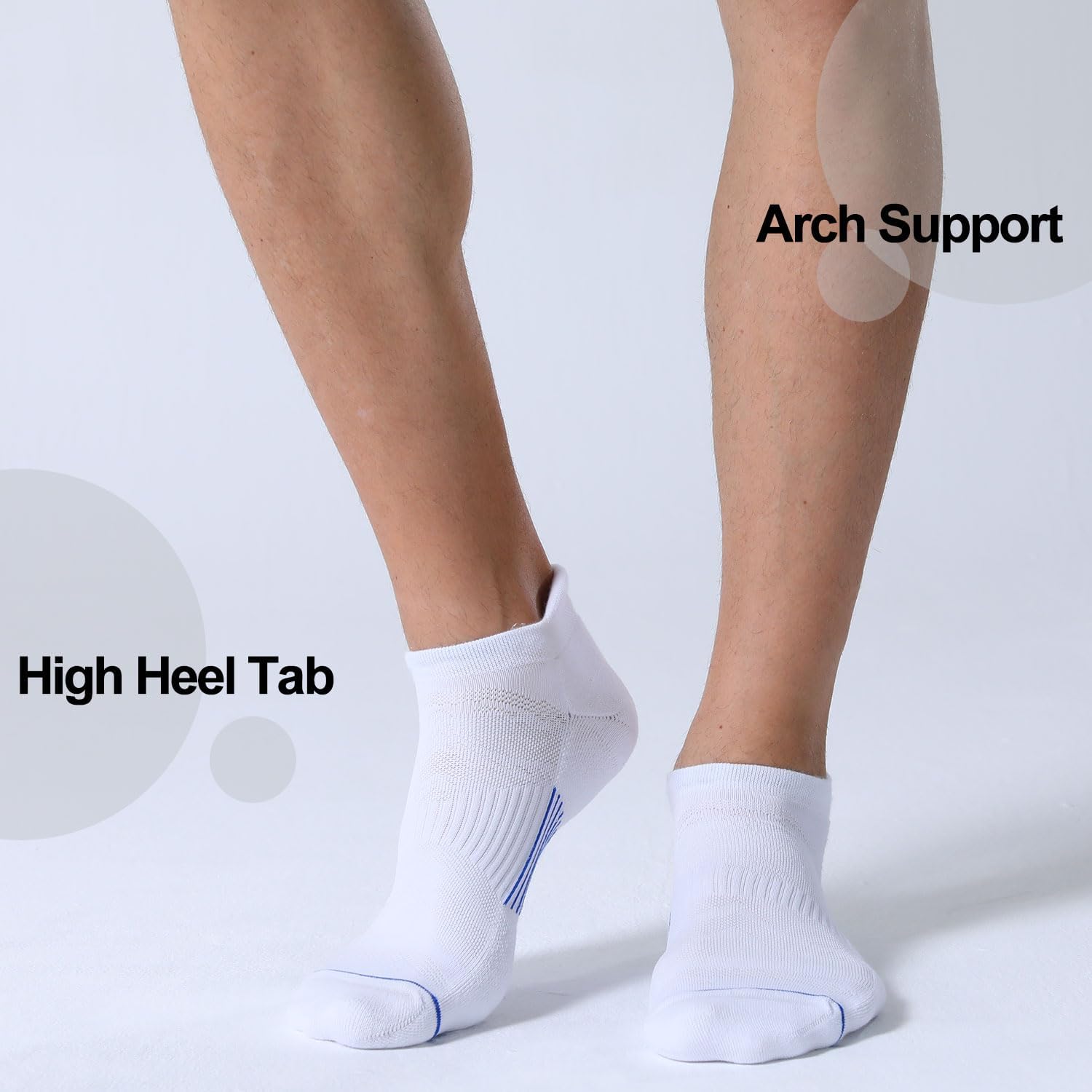 Thumbnail 4 de FITRELL Men’s 6-Pack Ankle Running Socks (Low Cut, Cushioned) for 7–9 / 9–12 / 12–15