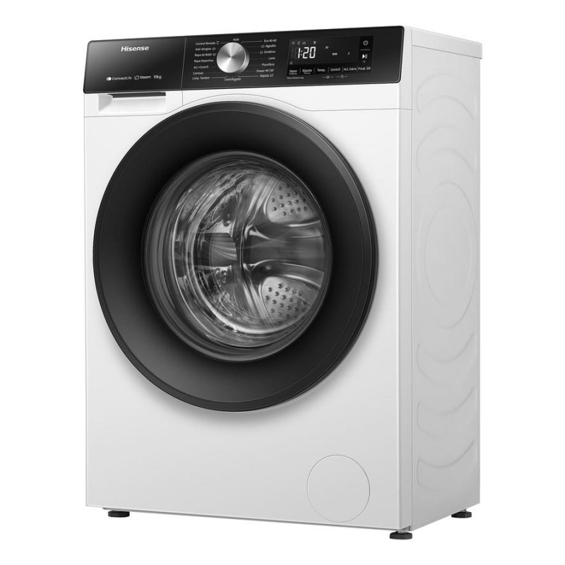 Detalle 2 de Hisense WF3S1043BW1: Lavadora de carga frontal 10 kg, 1400 rpm, WiFi