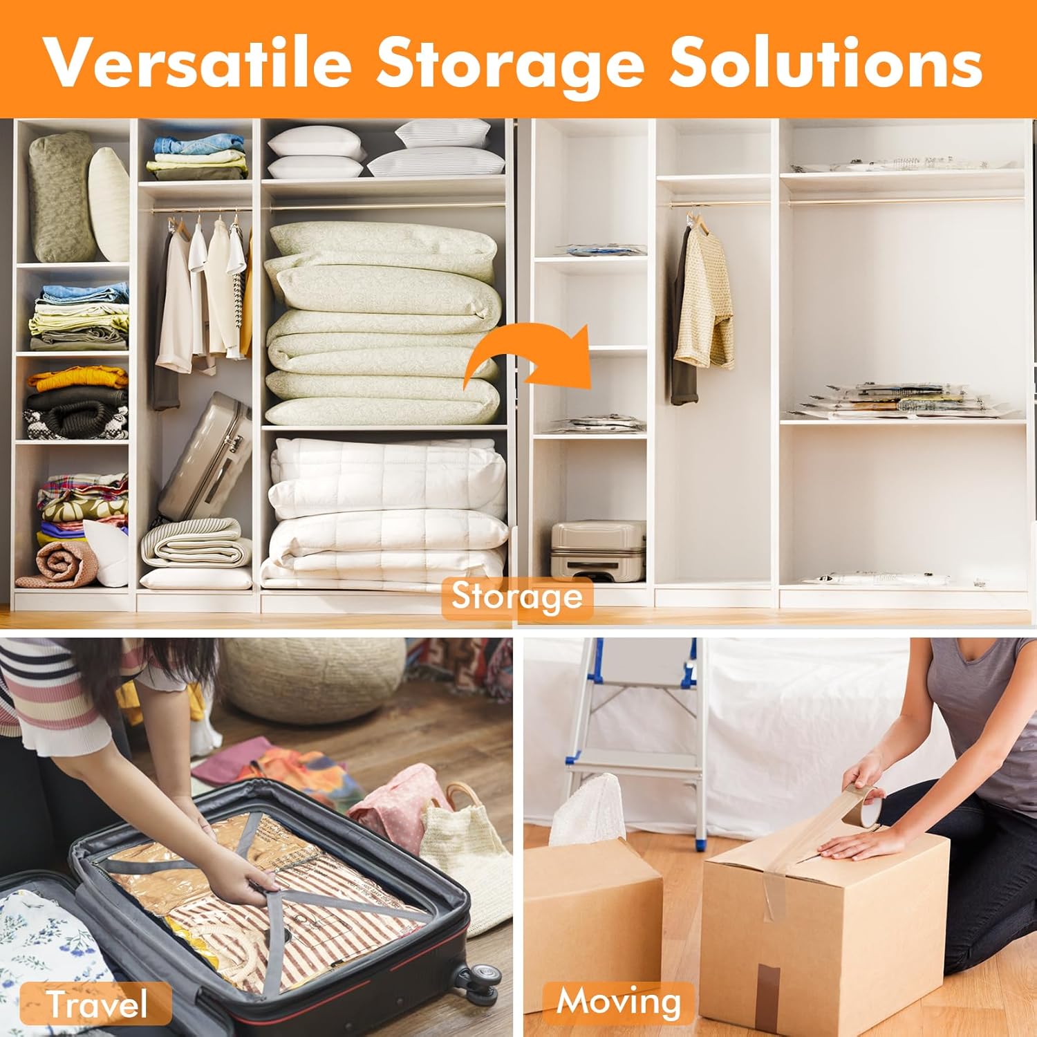Thumbnail 4 de GONGSHI Vacuum Storage Bags Jumbo 12-pack