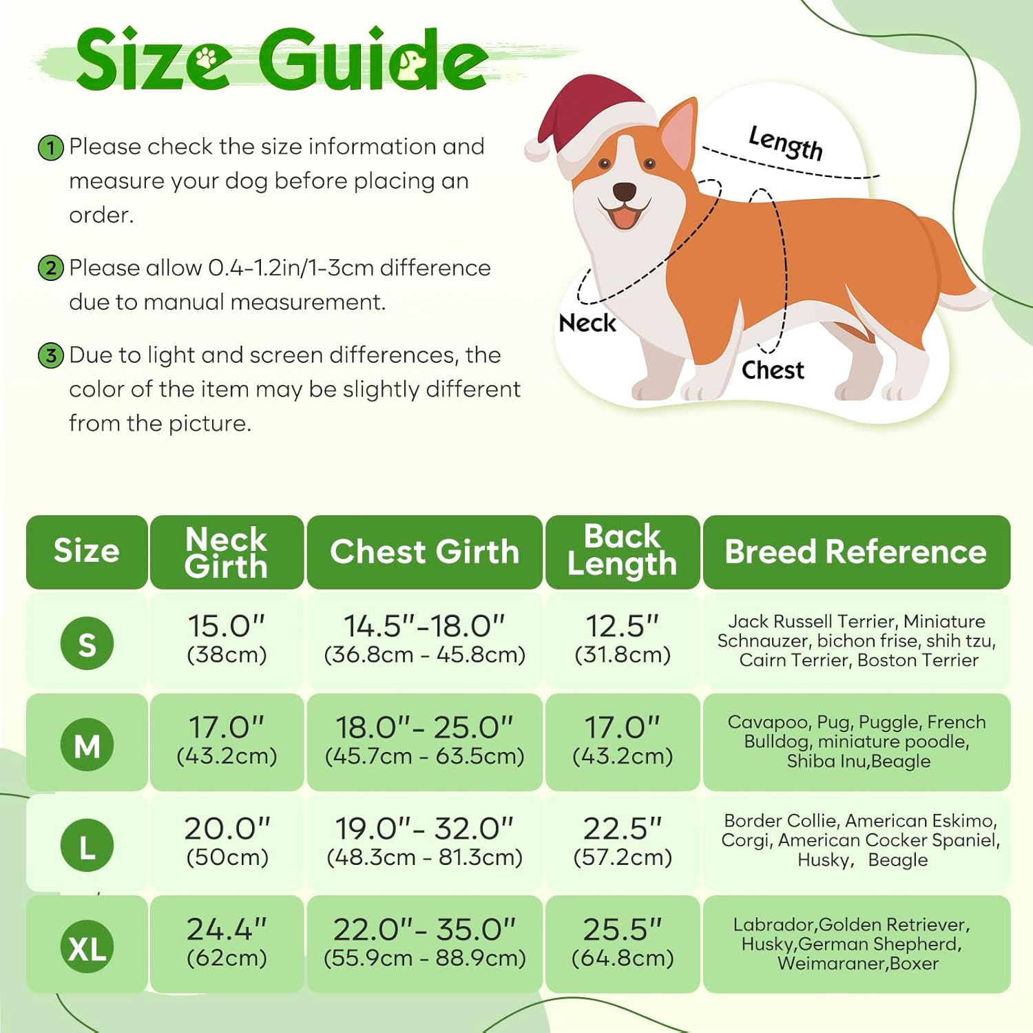 Thumbnail 3 de Weesiber Waterproof Dog Coat (Adjustable Rain Jacket with Reflective Strip) – Large, Green