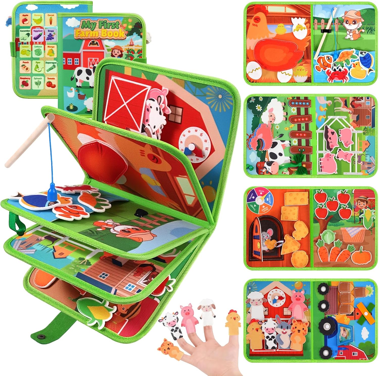 Toddler Busy Board, 18-in-1