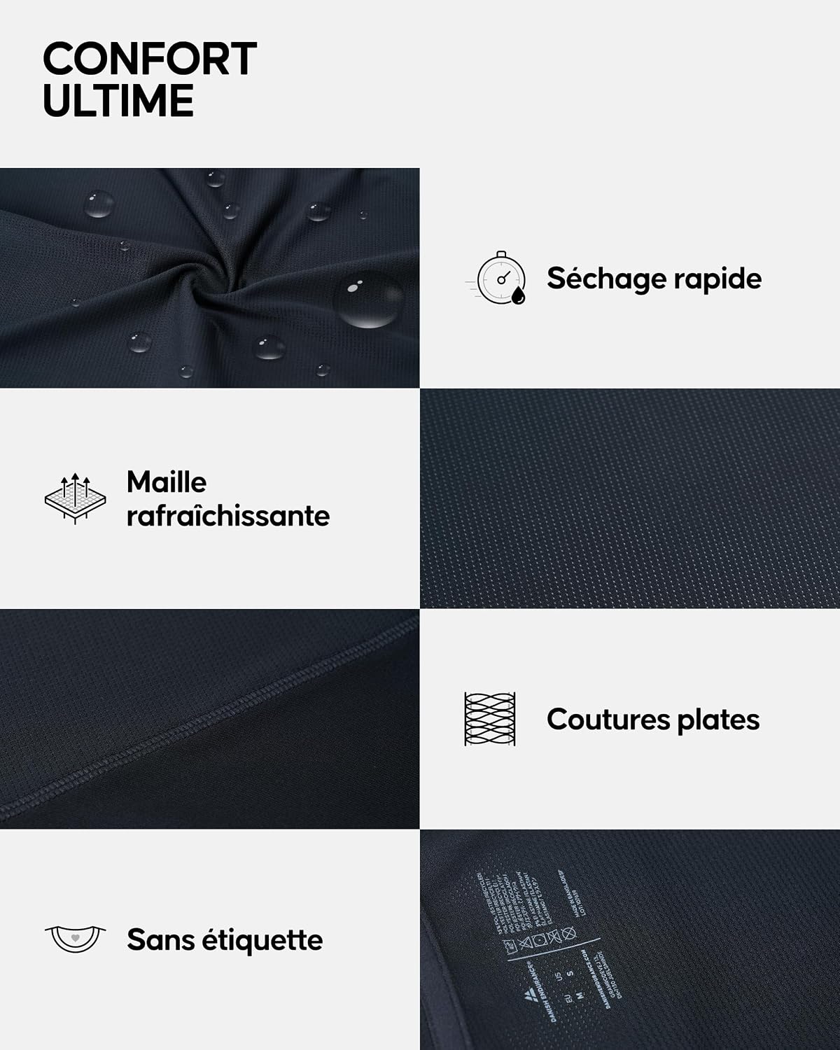 Detalle de DANISH ENDURANCE T-shirt sport femme Sport Technique (course & entraînement) ultra respirant et léger