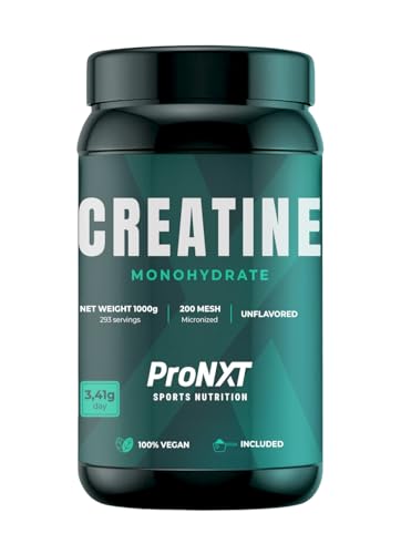 Detalle de ProNXT Creatina Monohidrato 1000g (200 Mesh) de ProNatural Pharma — Micronizada, 293 Dosis