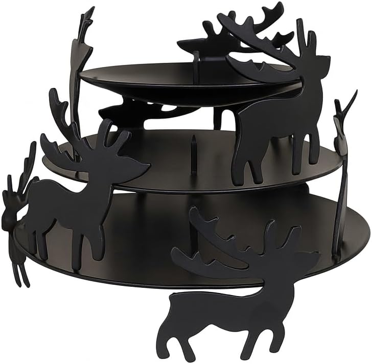 Thumbnail 4 de Reindeer Pillar Candle Holder Set 3-Piece
