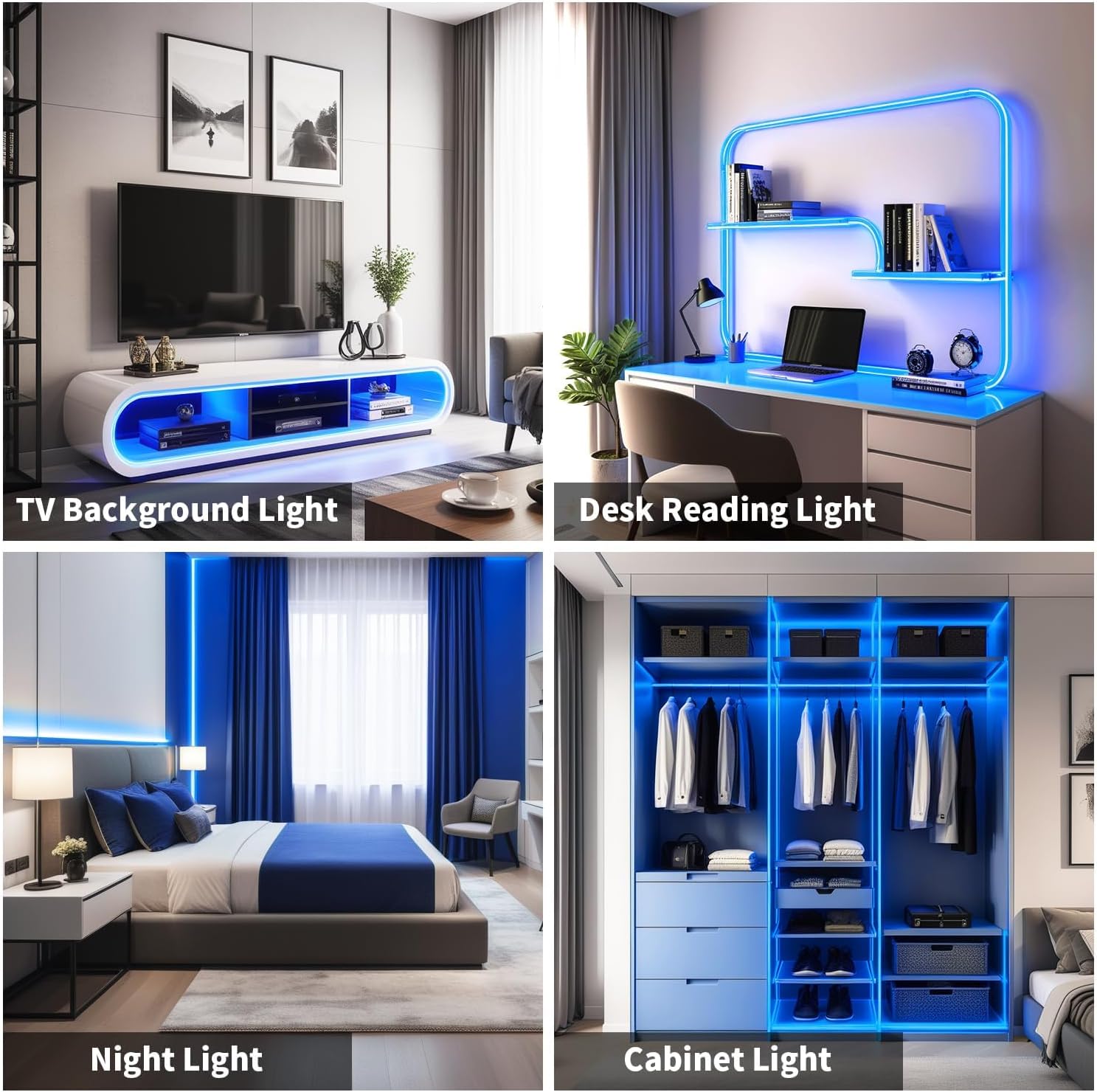 Thumbnail 5 de ShineBurky COB Tira LED 12V Azul 🌟 Decoración Flexible Interior Exterior
