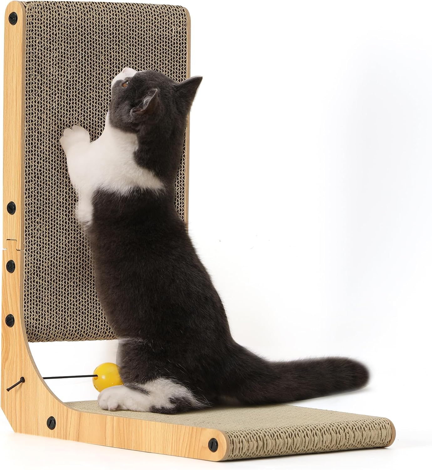 Detalle de FUKUMARU L Shaped Cat Scratching Board 48 cm 🐱