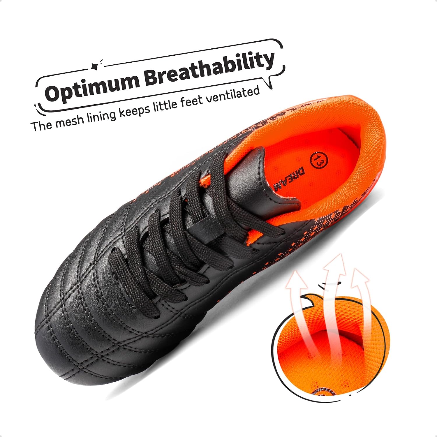 Detalle de DREAM PAIRS Boys & Girls Outdoor Sport Football Shoes Soccer Cleats for Little/Big Kid