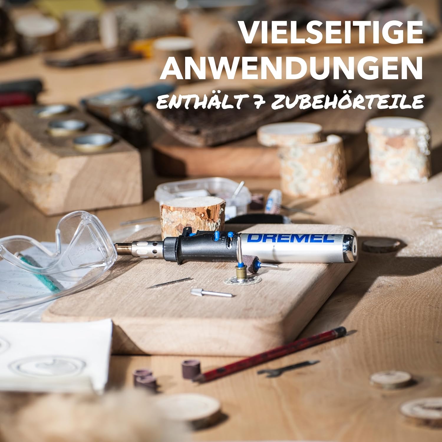 Thumbnail 3 de Dremel 2000 VersaTip Lötkolben (Brennkolben) mit 7 Wechselspitzen für Löten, Heißschneiden und Brandmalerei