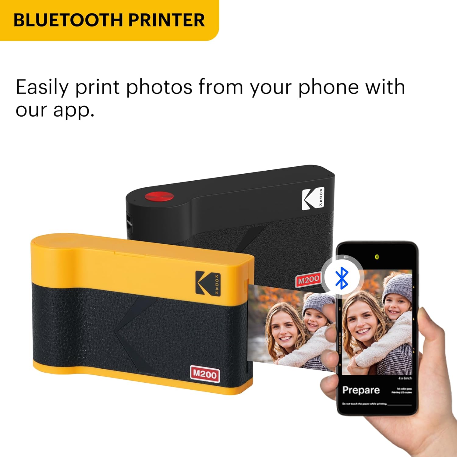 Detalle 2 de KODAK Mini 2 ERA 4PASS Portable Photo Printer (Black) bundle with Initial 8 sheets + 30 sheet pack