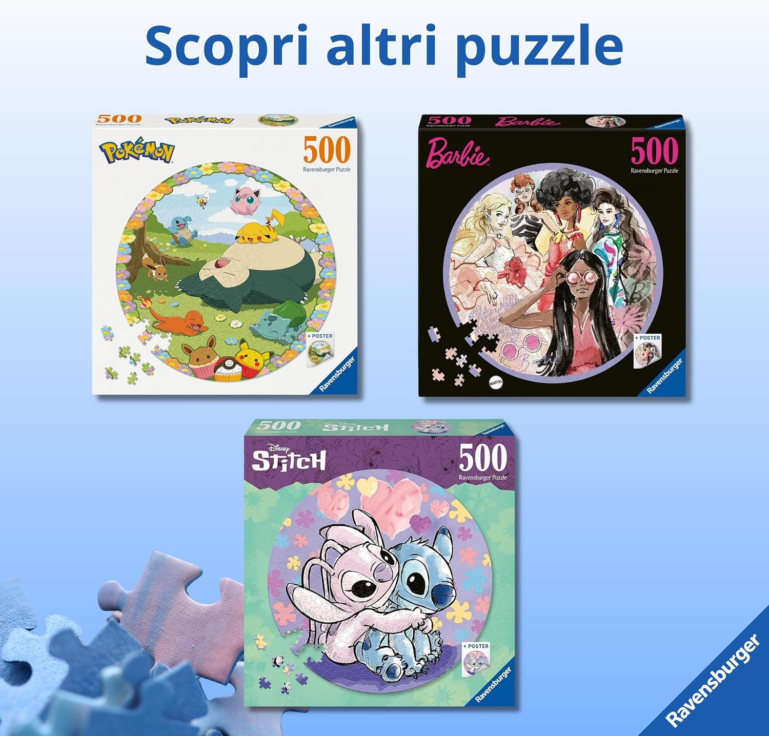 Thumbnail 5 de Ravensburger Puzzle Disney Stitch 500 pezzi 52x52 cm 🧩