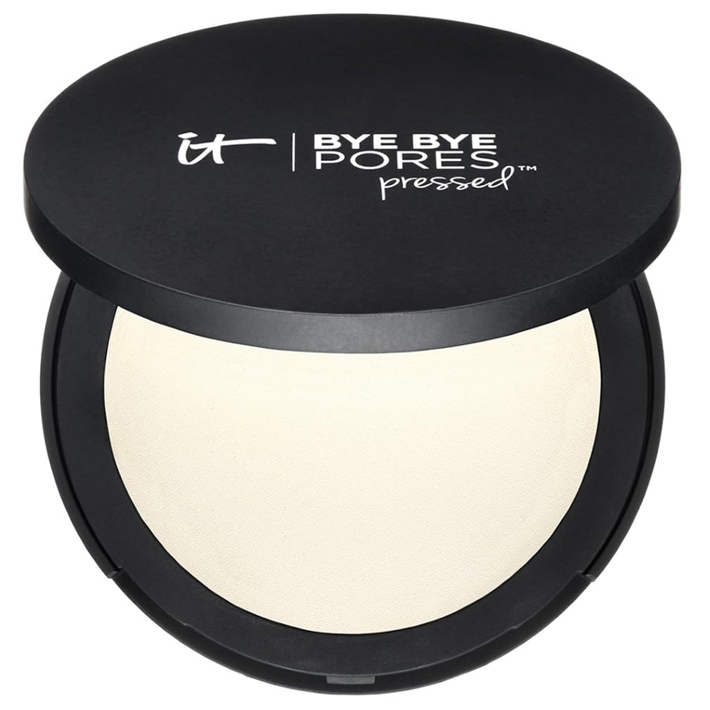 Detalle de IT Cosmetics Bye Bye Pores Pressed Powder – 9 g mit Optical Blurring für ein ebenmäßiges Finish