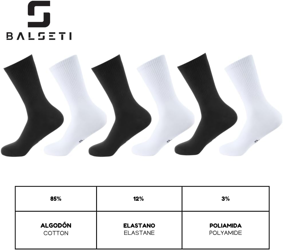 Thumbnail 5 de Balseti Calcetines media caña pack 6 pares 85% algodón