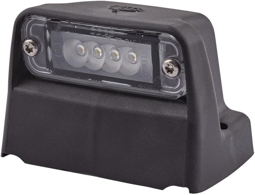 Detalle de HELLA 2KA 010 278-321 Kennzeichenleuchte – LED, 12V, seitlicher Anbau