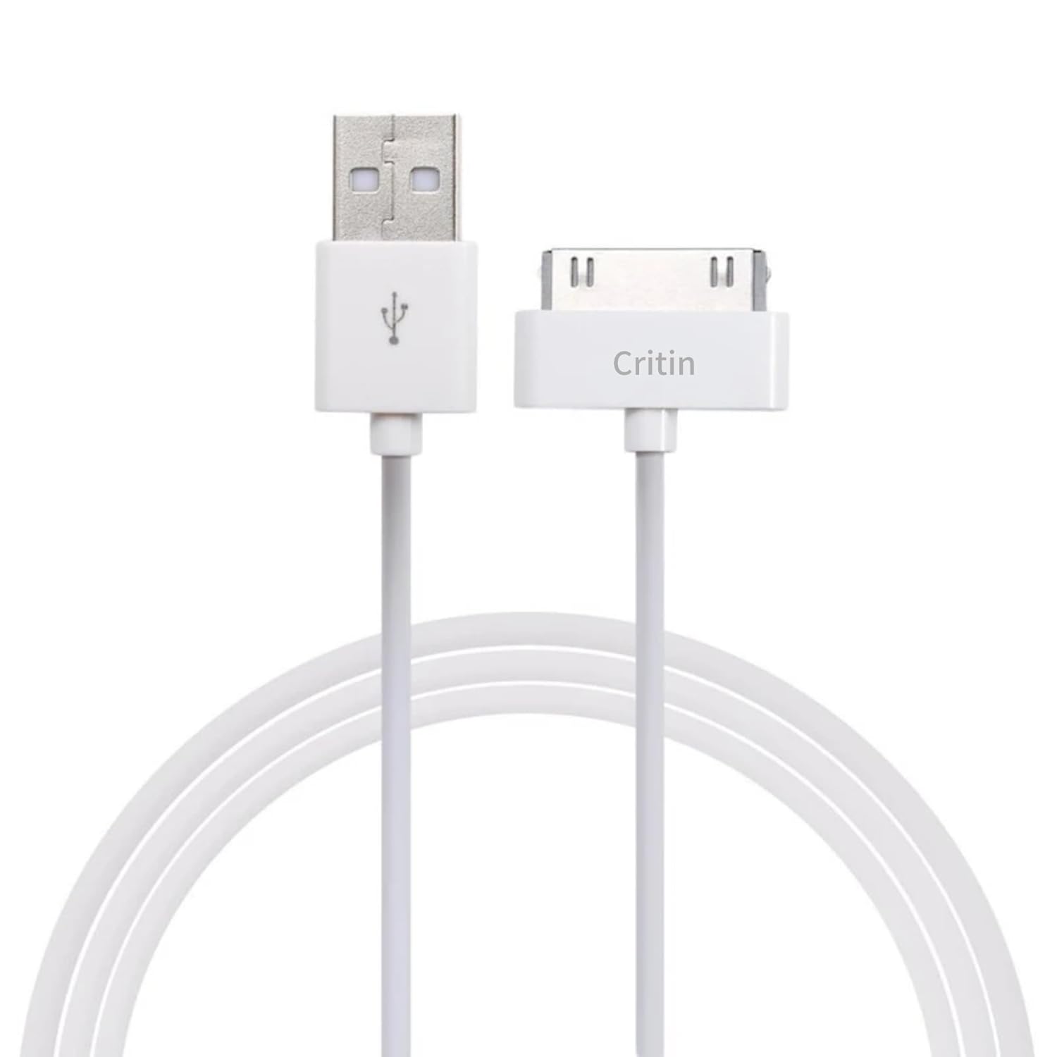 Thumbnail 1 de Critin 30 Pin Charging Cable for iPhone 4/4S, 3G/3GS, iPad 1/2/3 — USB Sync & Charge (1m)