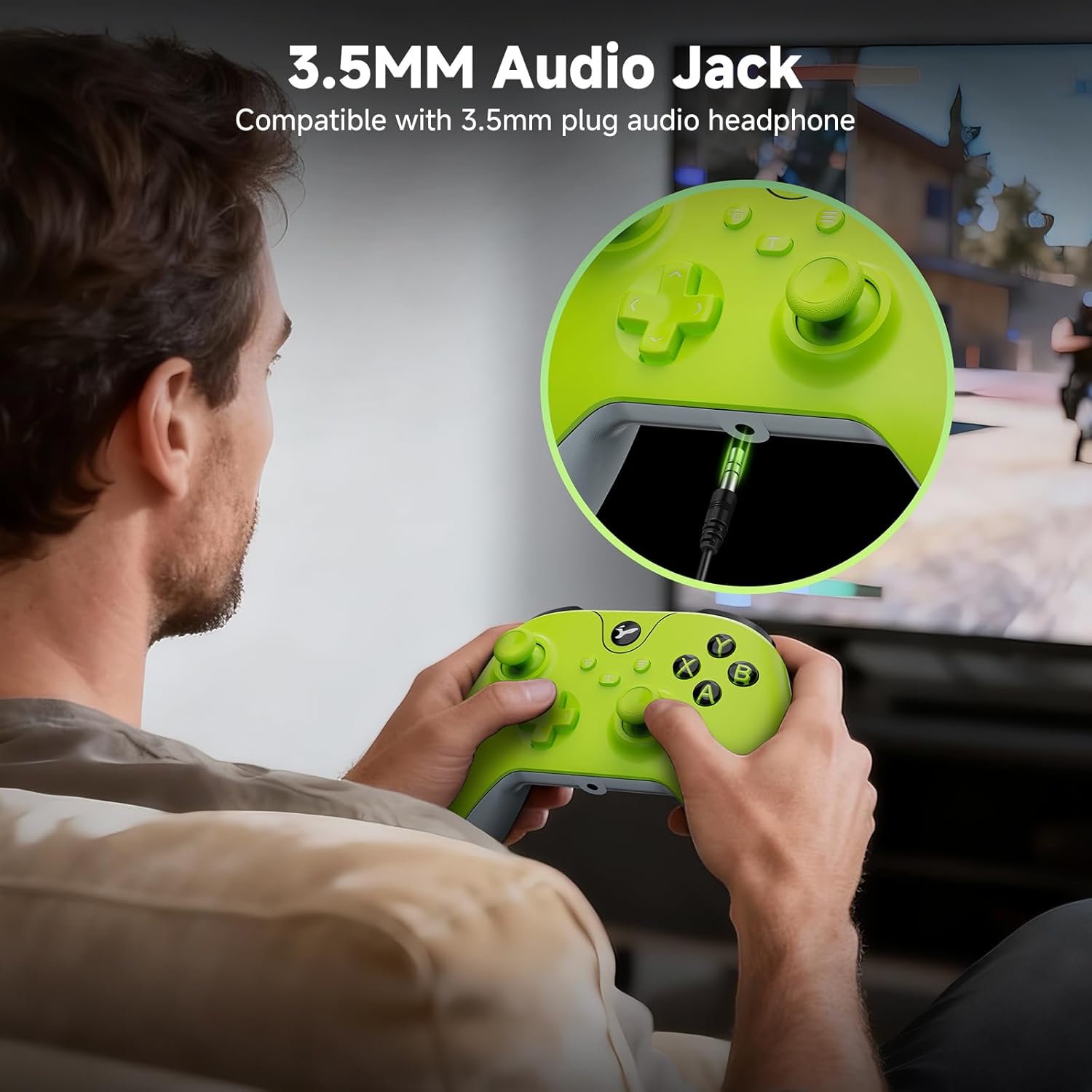 Thumbnail 6 de Wired Controller for Xbox One – USB gamepad with 3.5mm jack (Yellow)