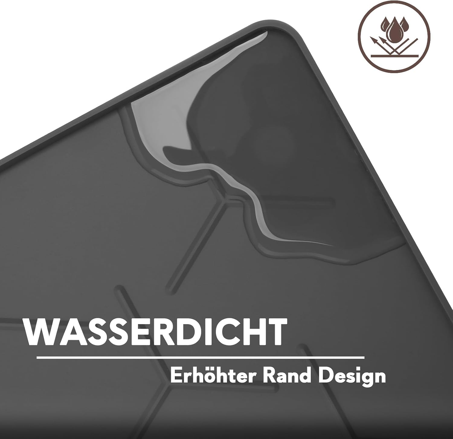 Thumbnail 6 de Garoopion Katzenklo Matte 86x56 cm – Silikon-Unterlage mit wasserdichtem Rand