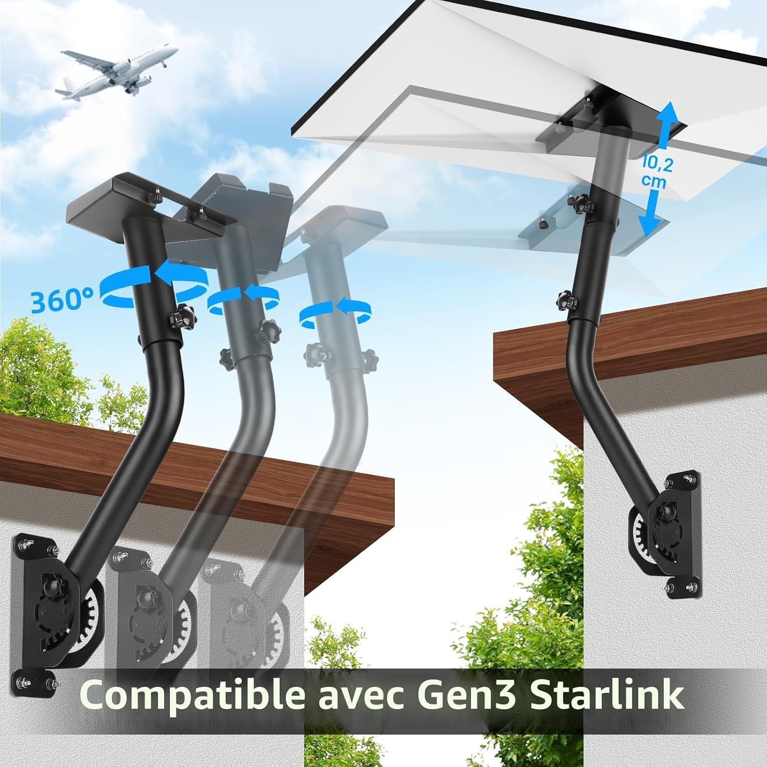 Detalle 2 de Essoy Support Starlink Gen 3 360° 📡