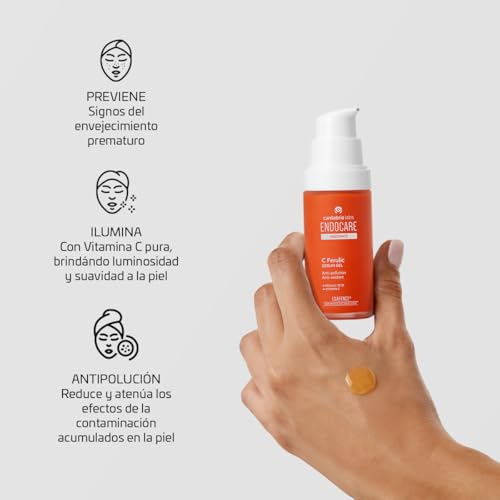 Detalle 2 de Cantabria Labs Endocare Radiance C Ferulic Serum Gel 30 ml: antipolución, antioxidante e iluminador