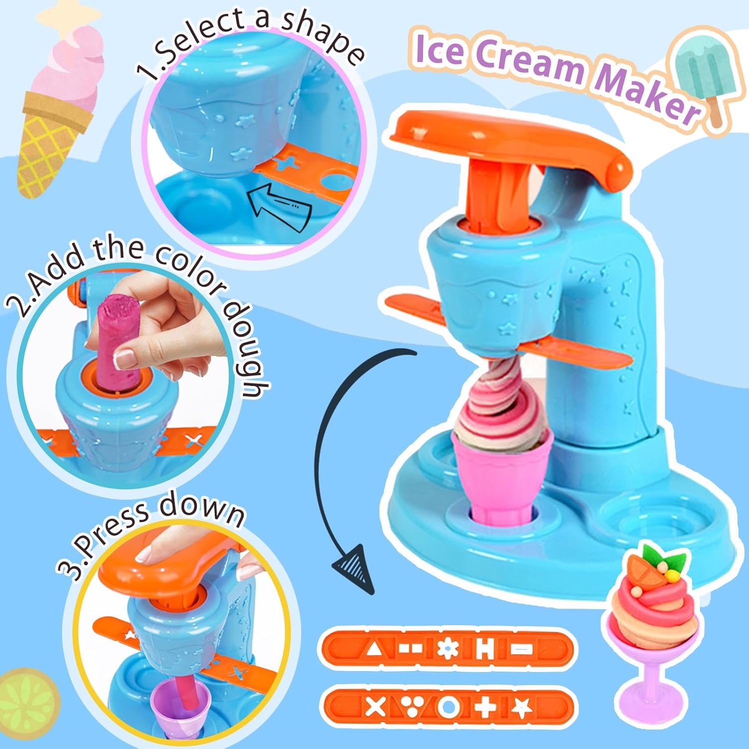 Thumbnail 1 de Crelloci Play Dough Set 12 colours 🍦
