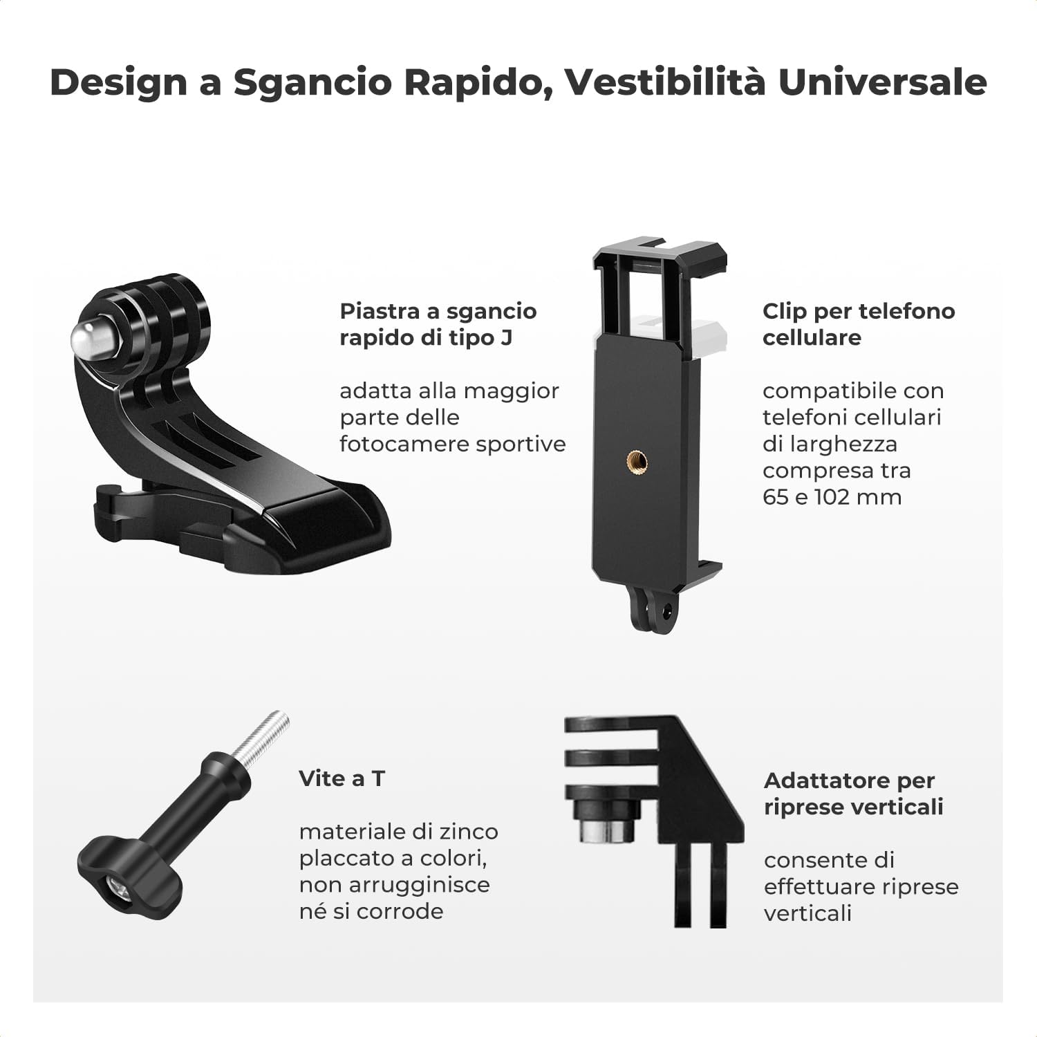 Thumbnail 4 de K&F CONCEPT Kit Accessori Action Cam