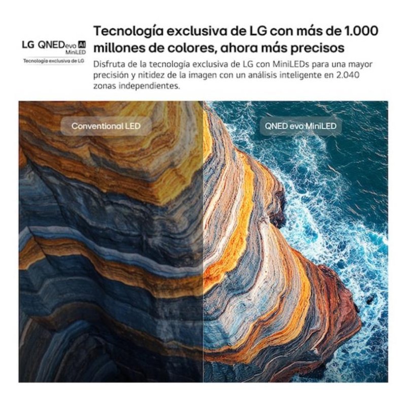 Thumbnail 2 de LG QNED81B6A de 65": cine en casa con MiniLED, HDR10 y IA en WebOS 25