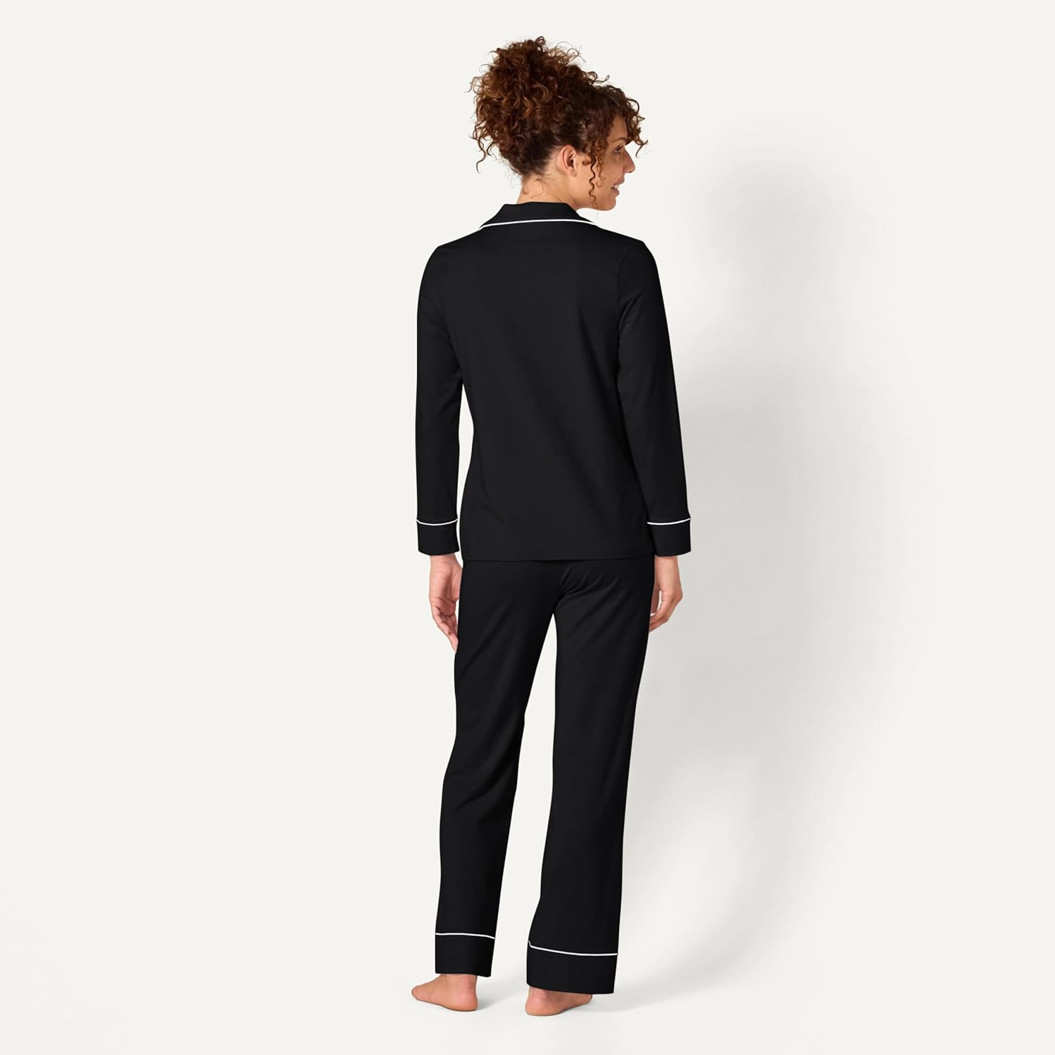 Detalle de Amazon Essentials Women's Cotton-Modal Long-Sleeve Pajama Set