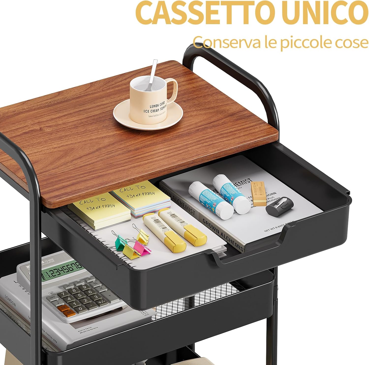 Detalle 2 de KINGRACK Carrello 3 livelli 50 kg 🚚