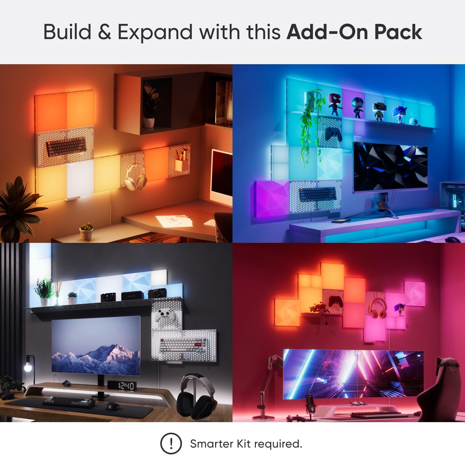 Thumbnail 2 de Nanoleaf Blocks Kit de Expansión 🟩 Paneles Decorativos RGBW