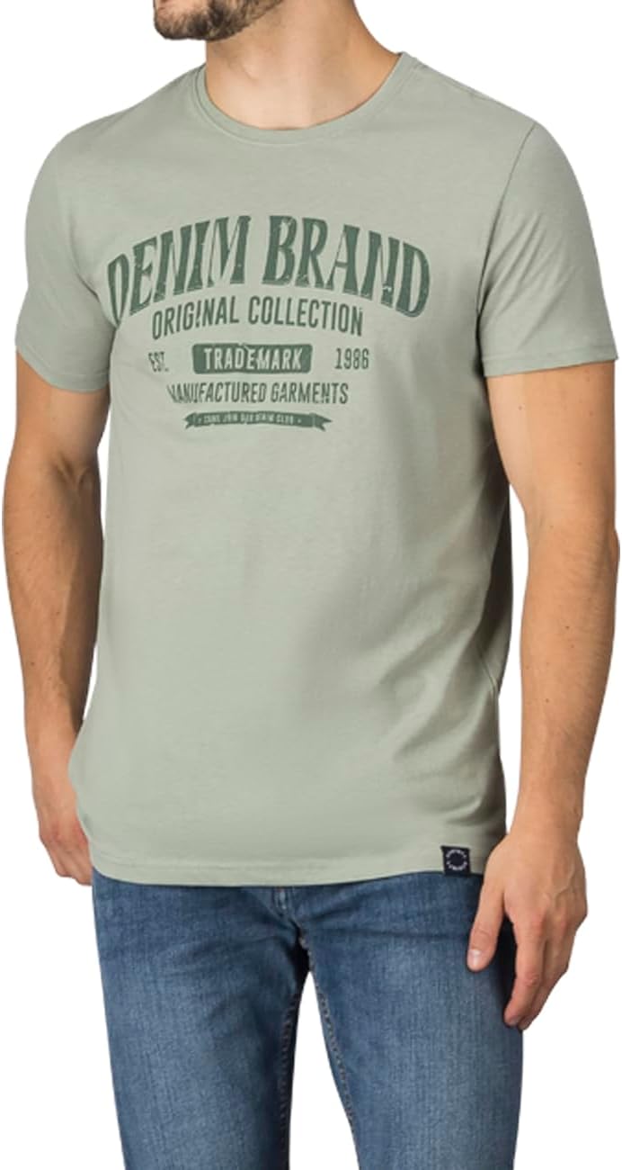 Thumbnail 1 de DENIMFY Herren Tshirt Regular Fit 4er-Set aus Baumwolle – Rundhals, Kurzarm, Farbmix